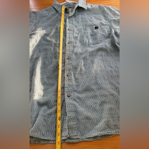 Solaris Outdoors Casual Dress Shirt - Men's Size L - Blue Color Fish P… - Picture 9 of 10